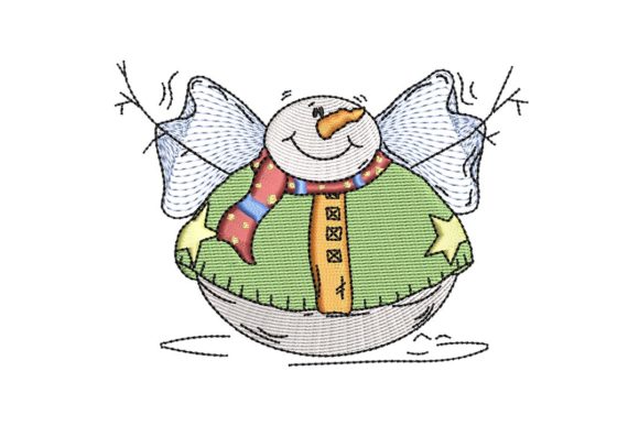 Fat Round Snowman Embroidery Review