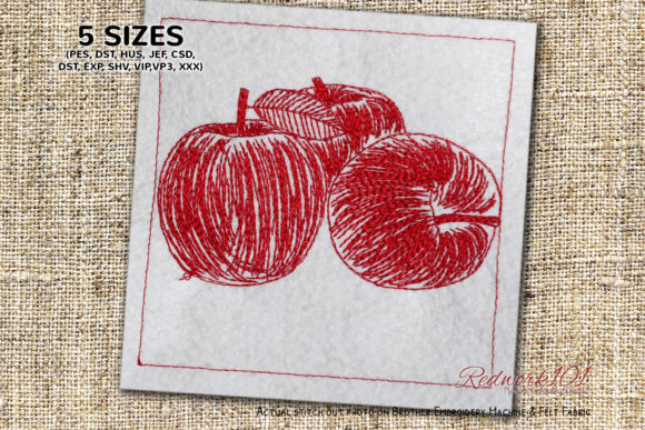 Fresh Apples Redwork Review