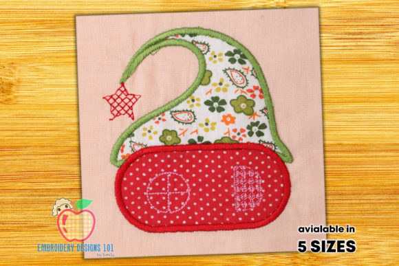 House in Warm Knitted Hat Applique