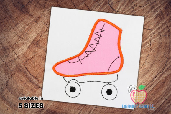 Skating Shoes in Vintage Style Applique