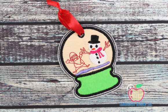 Snowman and Santa in Snowglobe Ornaments