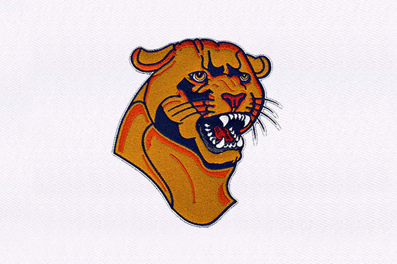 Wild Puma Cat Embroidery Design